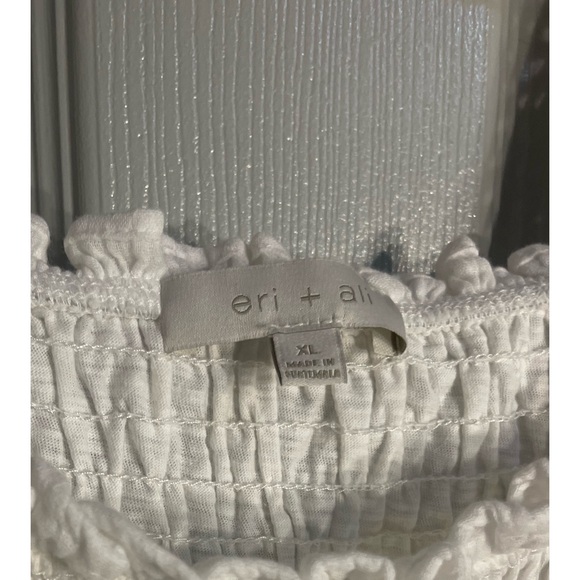 Anthropologie Stephanie Smocked Eyelet Tank With Bows NWT SZ L-XL - Picture 10 of 16